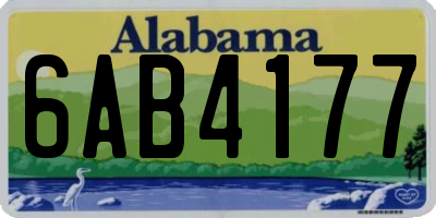 AL license plate 6AB4177