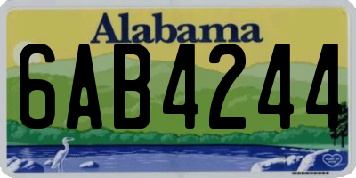 AL license plate 6AB4244