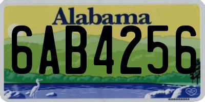AL license plate 6AB4256