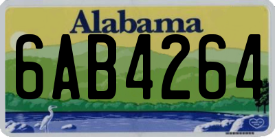 AL license plate 6AB4264