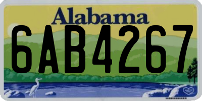 AL license plate 6AB4267