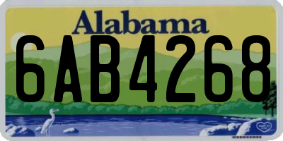 AL license plate 6AB4268