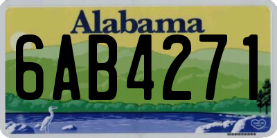 AL license plate 6AB4271
