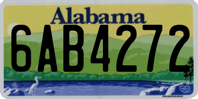 AL license plate 6AB4272
