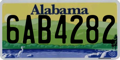 AL license plate 6AB4282