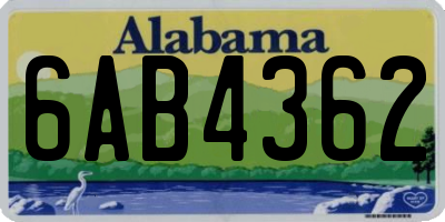 AL license plate 6AB4362