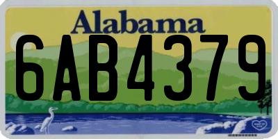 AL license plate 6AB4379