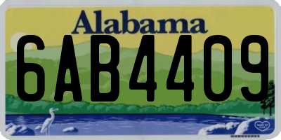 AL license plate 6AB4409