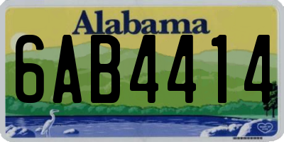 AL license plate 6AB4414