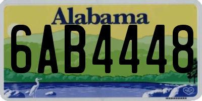 AL license plate 6AB4448