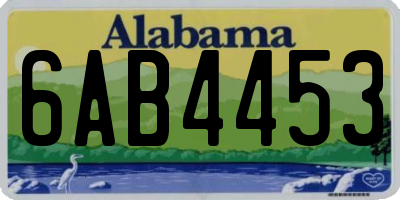 AL license plate 6AB4453