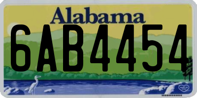 AL license plate 6AB4454
