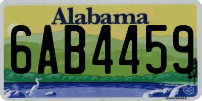 AL license plate 6AB4459