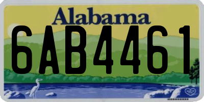 AL license plate 6AB4461
