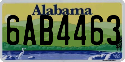 AL license plate 6AB4463