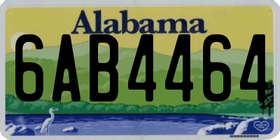 AL license plate 6AB4464