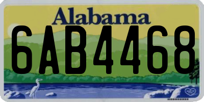 AL license plate 6AB4468