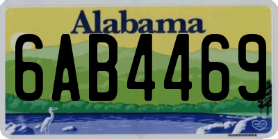 AL license plate 6AB4469