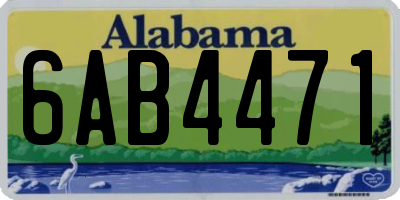 AL license plate 6AB4471