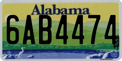 AL license plate 6AB4474