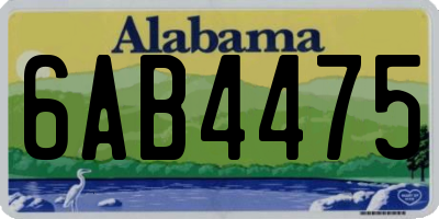 AL license plate 6AB4475