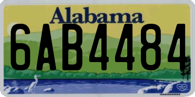 AL license plate 6AB4484
