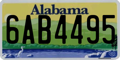 AL license plate 6AB4495
