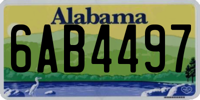 AL license plate 6AB4497