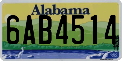 AL license plate 6AB4514