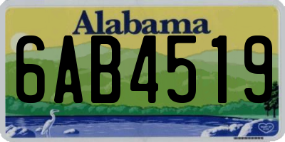 AL license plate 6AB4519