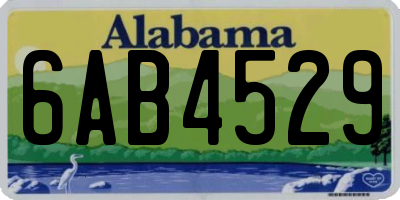 AL license plate 6AB4529