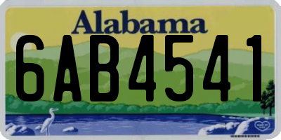 AL license plate 6AB4541
