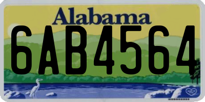 AL license plate 6AB4564