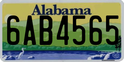 AL license plate 6AB4565