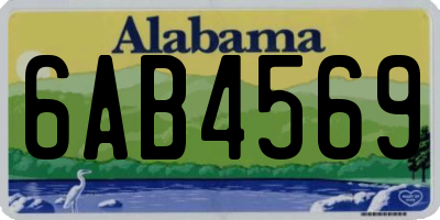 AL license plate 6AB4569
