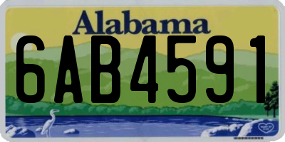AL license plate 6AB4591