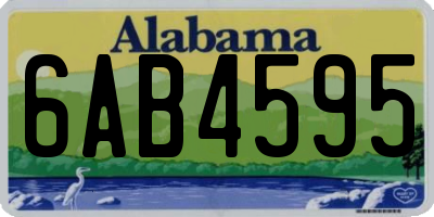 AL license plate 6AB4595