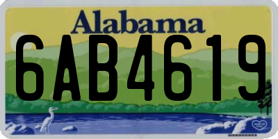 AL license plate 6AB4619