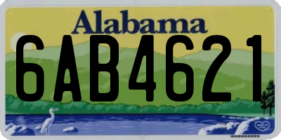 AL license plate 6AB4621