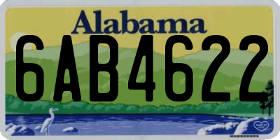 AL license plate 6AB4622