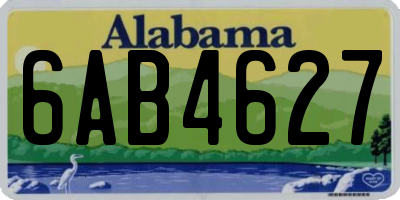 AL license plate 6AB4627