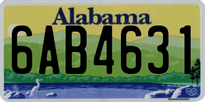AL license plate 6AB4631