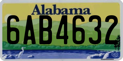 AL license plate 6AB4632