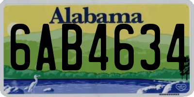 AL license plate 6AB4634
