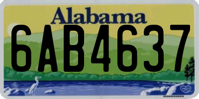 AL license plate 6AB4637