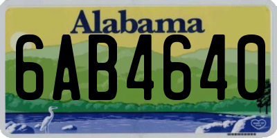 AL license plate 6AB4640
