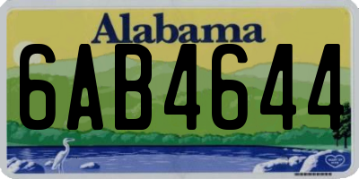 AL license plate 6AB4644