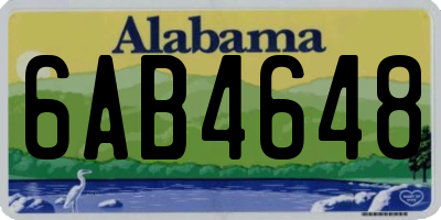 AL license plate 6AB4648