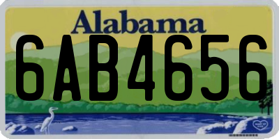 AL license plate 6AB4656