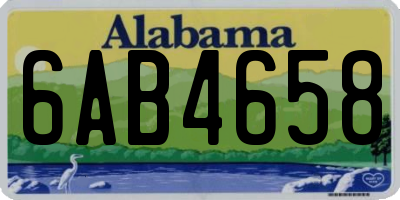 AL license plate 6AB4658